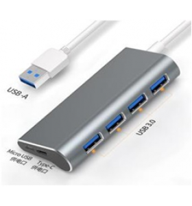 Hub Chuyển USB ra USB 3.0 + Micro USB + PD